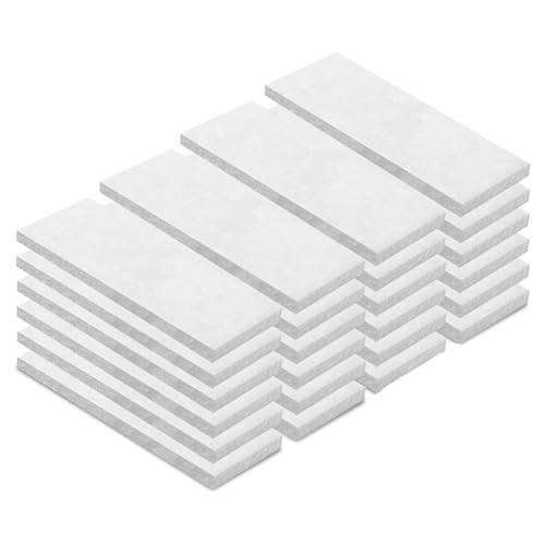 Fangxuee 24PCS Tischfeuerstelle Keramikwoll-Docht Tischfeuerstelle Schwamm Baumwolle Kamin Ersatzdochte 4,7"X2" 2 * 4,7 von Fangxuee