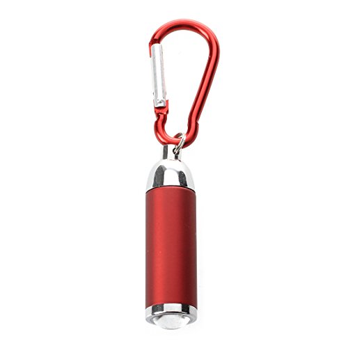 Fangxuee Mini Taschenlampe LED Karabiner Karabinerhaken Schluesselanhaenger Lampe Superhell von Fangxuee