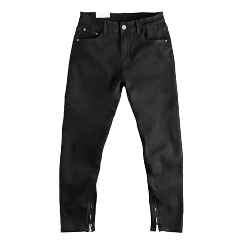 Fanlageter Jeans Herren Hose Jeanshose Herren Jeans Loose Straight Lange Hose 29 Schwarz von Fanlageter