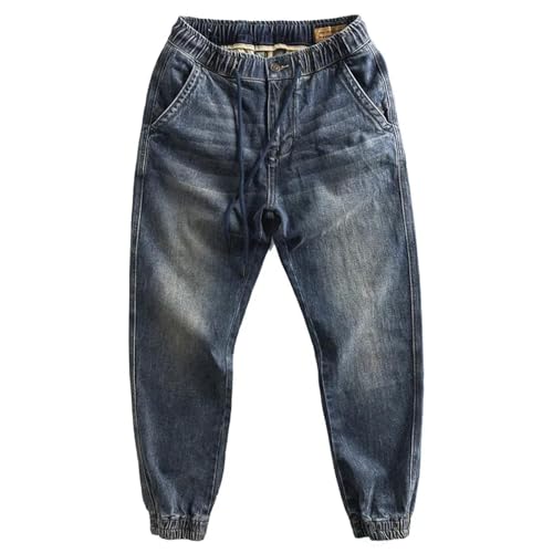 Fanlageter Jeans Herren Hose Jeanshose Herren Jeans Loose Straight Lange Hose XL Dunkelblau von Fanlageter