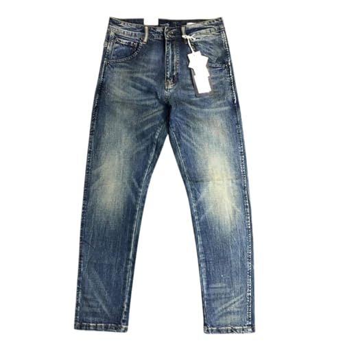 Fanlageter Jeans Herren Hose Jeanshose Jeans Für Männer Slim Straight Hose 38 Blau H219 von Fanlageter