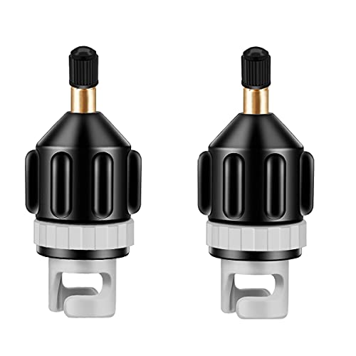 2PCS Sup Pumpenadapter Schlauchboot Ventil Adapter, Elektrische Pumpe Kopf Stecker Luft Ventil Konverter, Standard Konventioneller Luftventiladapter für aufblasbares Ruderboot, Stand up Paddling Board 2PCS Sup Pumpenadapter Schlauchboot Ventil Adapter, Elektrische Pumpe Kopf Stecker Luft Ventil Konverter, Standard Konventioneller Luftventiladapter für aufblasbares Ruderboot, Stand up Paddling Board von Fantasyon