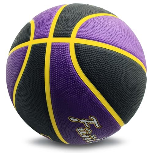 Fantecia Größe 7 Basketball mit Pumpe - Premium Street Rubber Indoor/Outdoor Ball für Training Match Spiele Frauen Männer von Fantecia