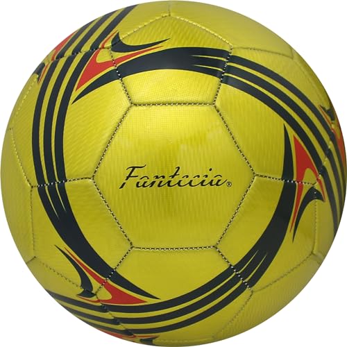Fantecia Sports Fussball, Größe 5 Offizielles Spielgewicht Jugend und Erwachsene Professioneller Fußball Ball mit Pumpe für Indoor Outdoor Training von Fantecia