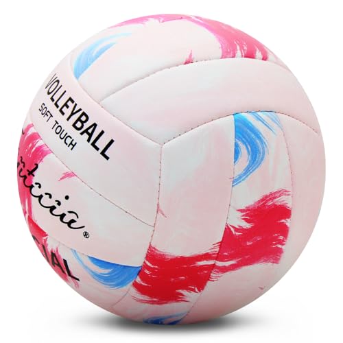 Fantecia Volleyball, Perfekt für Beachvolleyball und Pool-Spaß! Weicher, Wasserdichter Volleyball der Größe 5 mit Pumpe für Training und Spiel, ideal für Jugendliche und Erwachsene Fantecia Volleyball, Perfekt für Beachvolleyball und Pool-Spaß! Weicher, Wasserdichter Volleyball der Größe 5 mit Pumpe für Training und Spiel, ideal für Jugendliche und Erwachsene von Fantecia