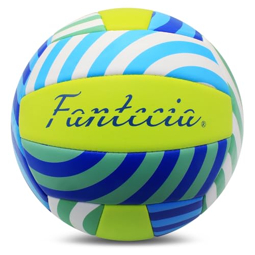 Fantecia Volleyball mit Pumpe, Größe 5 Soft Beach Volleyball Indoor Outdoor Pool Park Trainingsball für Anfänger, Jugendliche und Erwachsene Fantecia Volleyball mit Pumpe, Größe 5 Soft Beach Volleyball Indoor Outdoor Pool Park Trainingsball für Anfänger, Jugendliche und Erwachsene von Fantecia