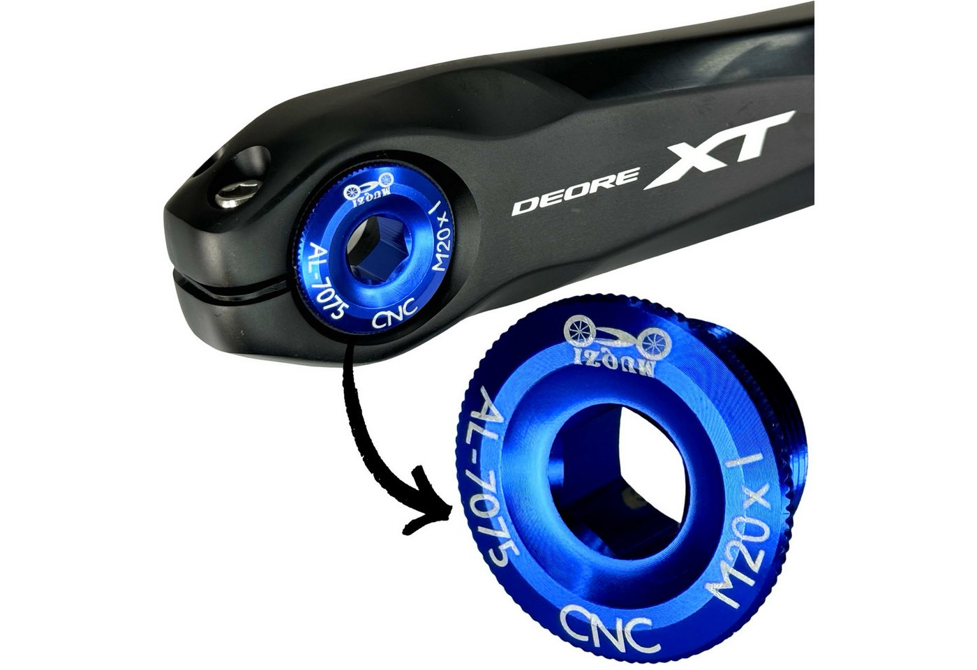 Fantic26 Fahrradkurbel F26 M20x1 Kurbelschraube passend für Shimano Hollotech II Kurbeln Fantic26 Fahrradkurbel F26 M20x1 Kurbelschraube passend für Shimano Hollotech II Kurbeln von Fantic26
