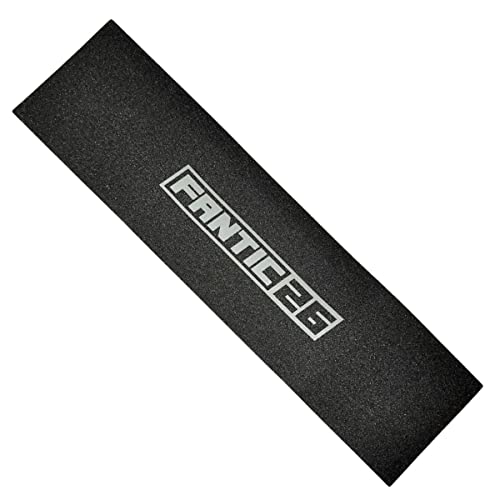 Fantic26 Stunt-Scooter Griptape Ersatz I Park I Kinder I Trick I Tret I Roller I Anti Rutsch Sandpapier 58,5cm I Passend für Decks bis 58,5cm x 15,5cm (Basic Schwarz/Grau) von Fantic26