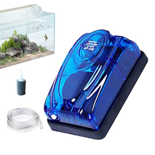 Fanysdsi Luftpumpe Aquarium,Aquariumpumpe Luft, Aquarium-Luftpumpe, Hydroponischer Sauerstoffbelüfter, leise Sauerstoffpumpe, elektrisches Aquariumzubehör zur Geräuschreduzierung für Aquarien von Fanysdsi