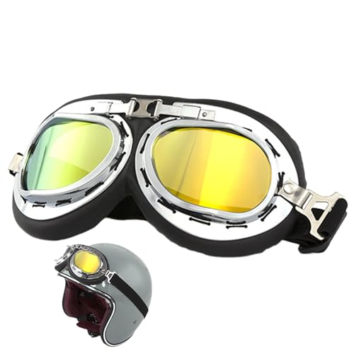 Fanysdsi Motorradbrillen,Offroad-Brillen - Motorrad-Reitbrille Pilotenbrille - Motocross-Brille, Motorradbrille über Brille, Outdoor-Sportbrille für Männer, Frauen, Erwachsene von Fanysdsi