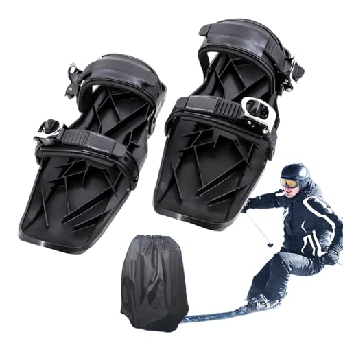 Fanysdsi Schneeschuhe für Herren,Snow Skate | Snowblades Skiboards - Kompaktes Skizubehör, multifunktionale, verstellbare Skiwerkzeuge, leichte, rutschfeste Schneefüße für Männer, Frauen, Jugendliche von Fanysdsi