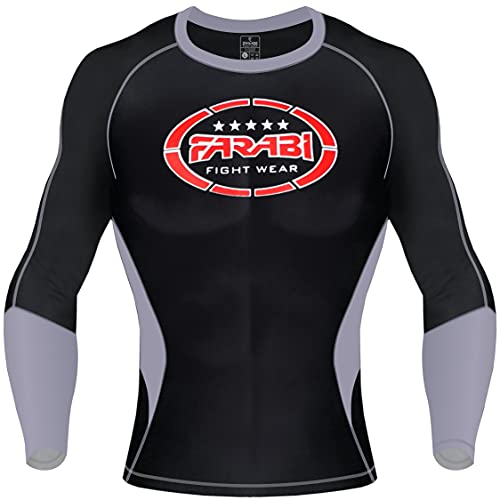 MMA Rash Guard Kompression Top Gym Training Body Armour BJJ Base Layer von Farabi, M von Farabi Sports