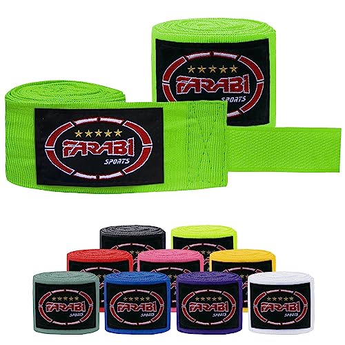 Farabi Sports Kinder Boxing Bandage 2,5 Meter lang boxbandagen - Box Bandages mit Paar für MMA, Muay Thai, Training, Kickboxen und Kampfsport (Green) Farabi Sports Kinder Boxing Bandage 2,5 Meter lang boxbandagen - Box Bandages mit Paar für MMA, Muay Thai, Training, Kickboxen und Kampfsport (Green) von Farabi Sports