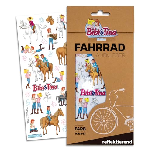 Farbviereck Bibi und Tina Aufkleber Fahrrad - Roller - Kinderwagen - Helm Geschenk Fahrradaufkleber Pferden Martinshof Kindergeburtstag Pferde | R0013 Farbviereck Bibi und Tina Aufkleber Fahrrad - Roller - Kinderwagen - Helm Geschenk Fahrradaufkleber Pferden Martinshof Kindergeburtstag Pferde | R0013 von Farbviereck