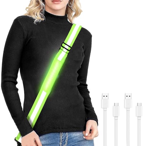Reflektoren Gürtel für Joggen, Verstellbar LED Wiederaufladbare USB Lauflicht,Hochsichtbare Nacht Sicherheitslicht Laufgürtel,Lauflicht Joggen mit Reflektoren Gürtel für Laufen Running Outdoor Sports Reflektoren Gürtel für Joggen, Verstellbar LED Wiederaufladbare USB Lauflicht,Hochsichtbare Nacht Sicherheitslicht Laufgürtel,Lauflicht Joggen mit Reflektoren Gürtel für Laufen Running Outdoor Sports von Farerkass