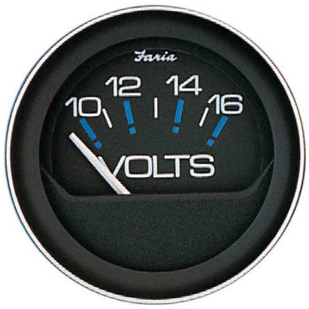 Faria Coral Voltmeter 10-16v Schwarz Faria Coral Voltmeter 10-16v Schwarz von Faria