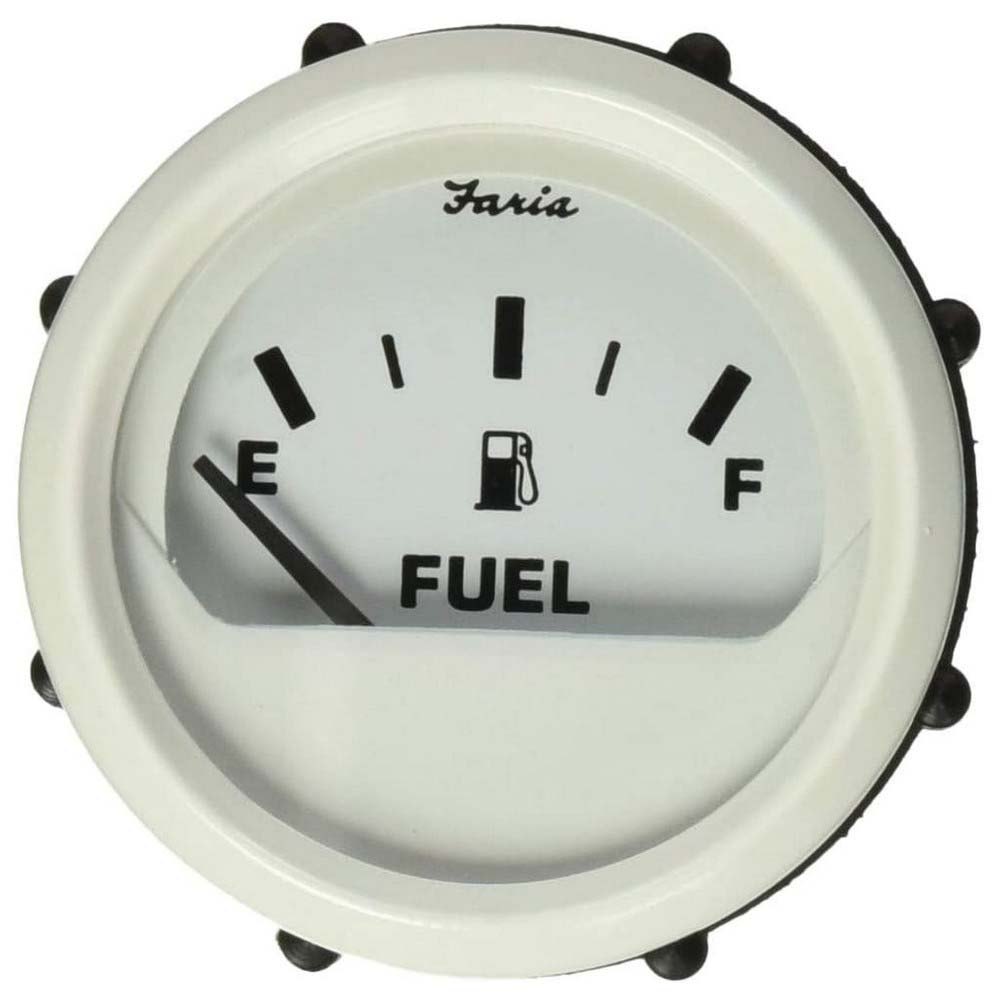 Faria Dress Fuel Gauge Weiß von Faria