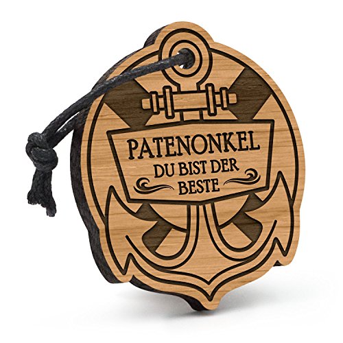 Fashionalarm Schlüsselanhänger Anker Patenonkel - Du bist der Beste aus Holz mit Gravur | Geburtstag Geschenk Idee Pate Taufpate zum Danke Sagen Fashionalarm Schlüsselanhänger Anker Patenonkel - Du bist der Beste aus Holz mit Gravur | Geburtstag Geschenk Idee Pate Taufpate zum Danke Sagen von Fashionalarm