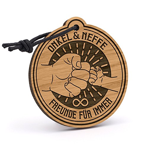 Fashionalarm Schlüsselanhänger Onkel und Neffe - Freunde für Immer aus Holz mit Gravur | Geburtstag Geschenk Idee zur Geburt Baby Junge Fashionalarm Schlüsselanhänger Onkel und Neffe - Freunde für Immer aus Holz mit Gravur | Geburtstag Geschenk Idee zur Geburt Baby Junge von Fashionalarm