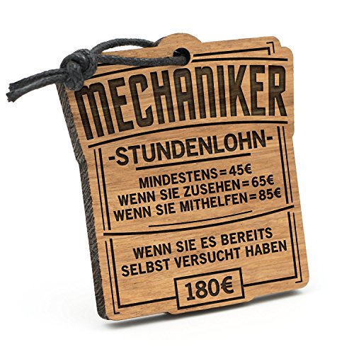 Fashionalarm Schlüsselanhänger Stundenlohn Mechaniker aus Holz mit Gravur | Lustige Geschenk Idee für Kfz Auto Schrauber Hobby Beruf Job Arbeit Fashionalarm Schlüsselanhänger Stundenlohn Mechaniker aus Holz mit Gravur | Lustige Geschenk Idee für Kfz Auto Schrauber Hobby Beruf Job Arbeit von Fashionalarm