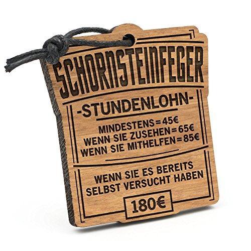 Fashionalarm Schlüsselanhänger Stundenlohn Schornsteinfeger aus Holz mit Gravur | Lustige Geschenk Idee Rauchfangkehrer Kamin Kehrer Beruf Arbeit Fashionalarm Schlüsselanhänger Stundenlohn Schornsteinfeger aus Holz mit Gravur | Lustige Geschenk Idee Rauchfangkehrer Kamin Kehrer Beruf Arbeit von Fashionalarm