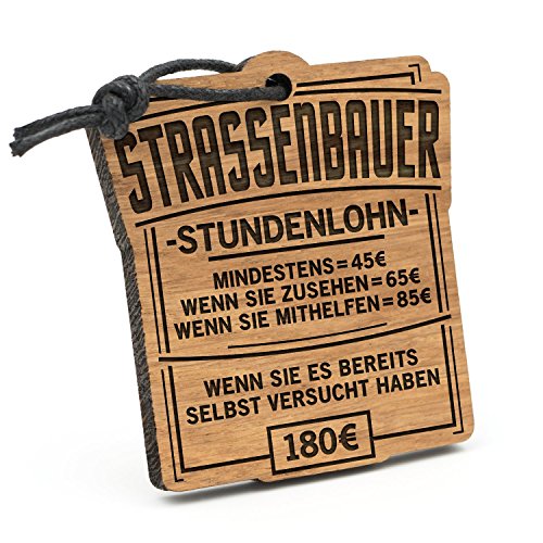 Fashionalarm Schlüsselanhänger Stundenlohn Straßenbauer aus Holz mit Gravur | Lustige Geschenk Idee für BAU Arbeiter Handwerk Beruf Job Arbeit Fashionalarm Schlüsselanhänger Stundenlohn Straßenbauer aus Holz mit Gravur | Lustige Geschenk Idee für BAU Arbeiter Handwerk Beruf Job Arbeit von Fashionalarm