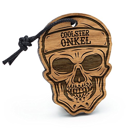 Fashionalarm Schlüsselanhänger Totenkopf Coolster Onkel aus Holz mit Gravur | Geschenk Idee Geburtstag Weihnachten Geburt Nichte Neffe Baby Fashionalarm Schlüsselanhänger Totenkopf Coolster Onkel aus Holz mit Gravur | Geschenk Idee Geburtstag Weihnachten Geburt Nichte Neffe Baby von Fashionalarm