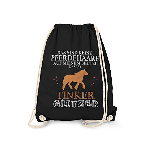 Fashionalarm Turnbeutel - Das sind Keine Pferdehaare - Tinker Glitzer | Fun Rucksack Sport-Beutel mit Spruch als Geschenk-Idee Pferdeliebhaber, Schwarz One Size Fashionalarm Turnbeutel - Das sind Keine Pferdehaare - Tinker Glitzer | Fun Rucksack Sport-Beutel mit Spruch als Geschenk-Idee Pferdeliebhaber, Schwarz One Size von Fashionalarm