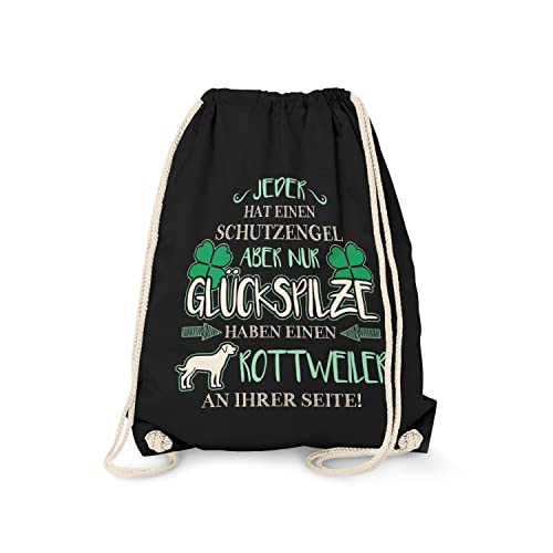 Fashionalarm Turnbeutel - Schutzengel - Rottweiler | Fun Rucksack Sport-Beutel Spruch & Motiv Geschenk-Idee für Frauchen Hunde-Rasse Lustig, Schwarz One Size Fashionalarm Turnbeutel - Schutzengel - Rottweiler | Fun Rucksack Sport-Beutel Spruch & Motiv Geschenk-Idee für Frauchen Hunde-Rasse Lustig, Schwarz One Size von Fashionalarm