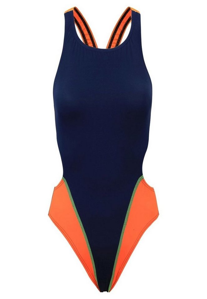Fashy Badeanzug Fashy - Badeanzug Dunkelblau Orange Gr.36 Aquafeel (2001 00 Nr.18) von Fashy