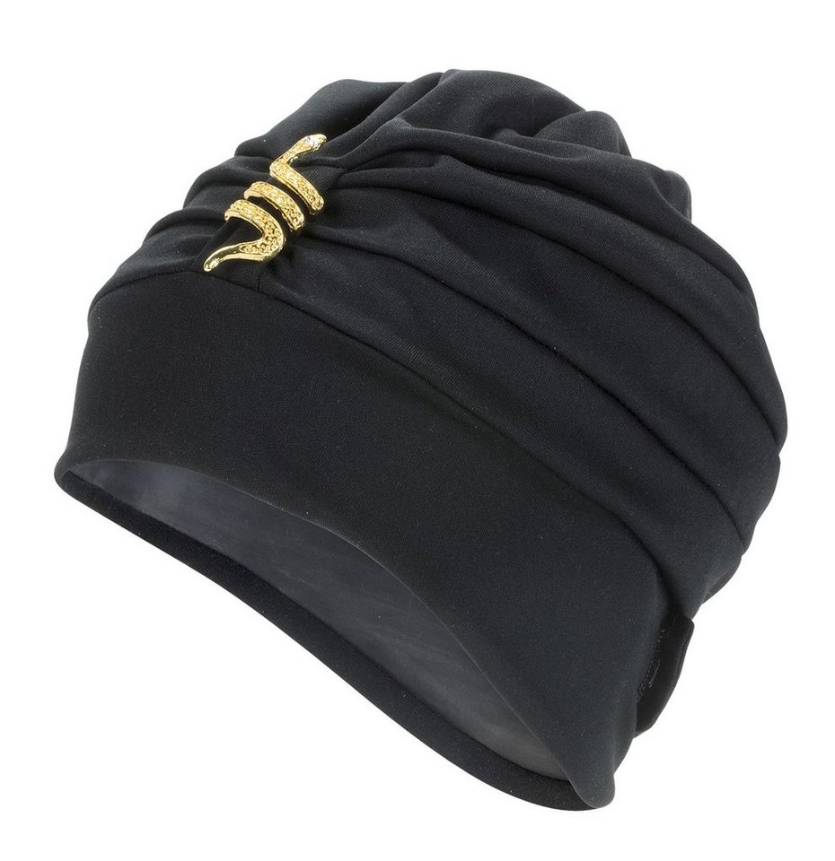 Fashy Badekappe Badehaube Badekappe Bademütze Damen Schwarz mit Schlangenmotiv Fashy Fashy Badekappe Badehaube Badekappe Bademütze Damen Schwarz mit Schlangenmotiv Fashy von Fashy