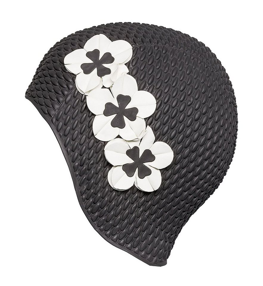 Fashy Badekappe Fashy - Badehaube 3 Blüten Schwarz Weiß Gummi Luftgefüllt Badekappe Fashy Badekappe Fashy - Badehaube 3 Blüten Schwarz Weiß Gummi Luftgefüllt Badekappe von Fashy