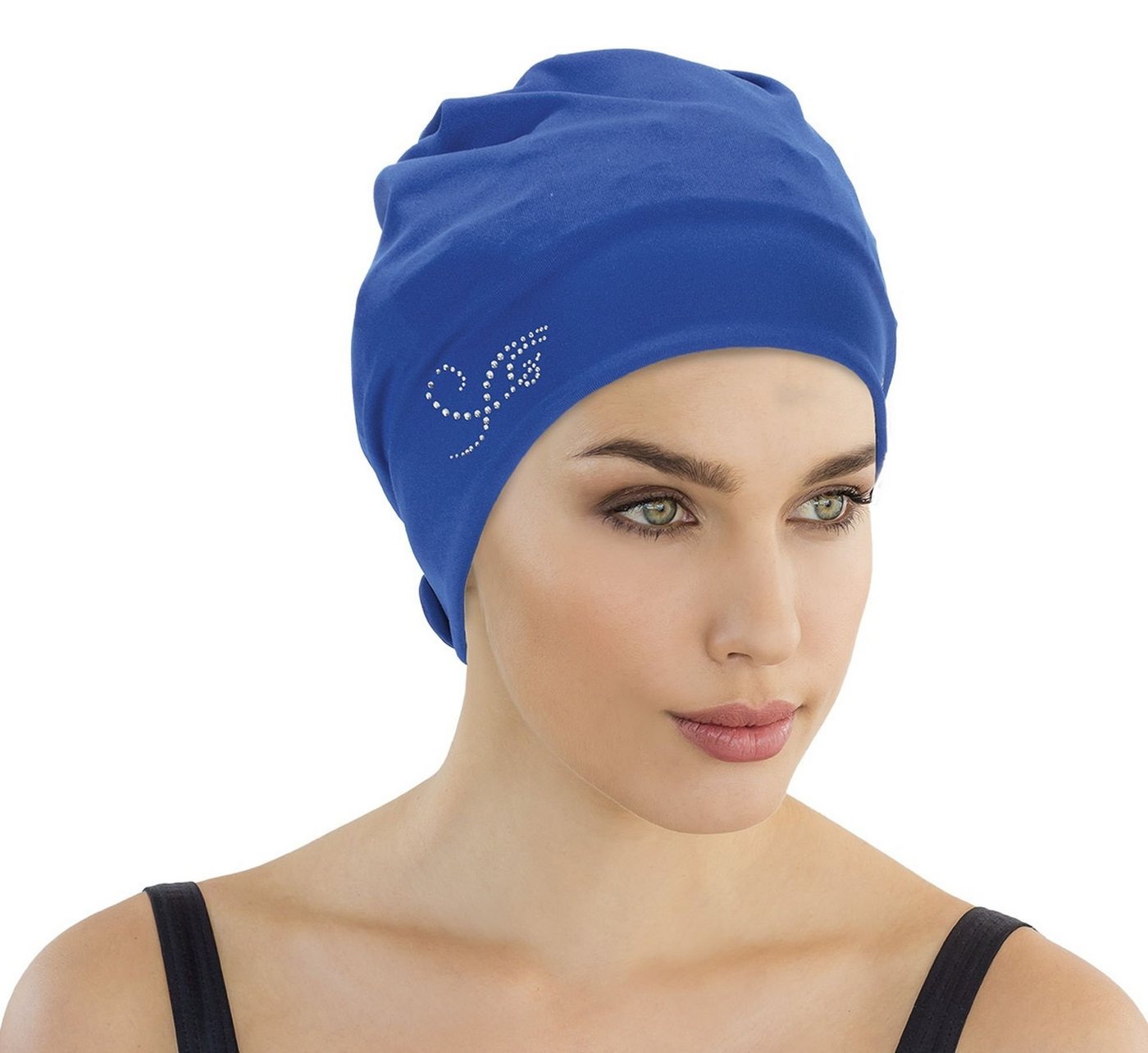 Fashy Badekappe Fashy - Badehaube Badekappe Damen Blau mit Strasssteinen 3479-53 Fashy Badekappe Fashy - Badehaube Badekappe Damen Blau mit Strasssteinen 3479-53 von Fashy