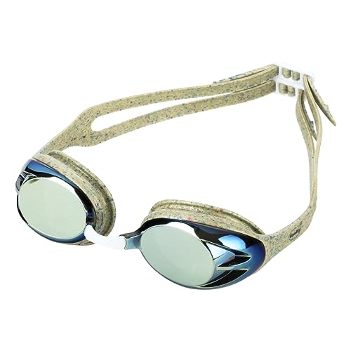 fashy Unisex Power Mirror Schwimmbrille, Comfort, gold von Fashy