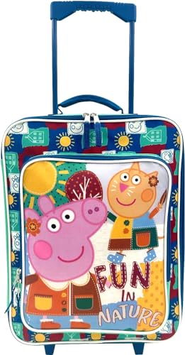 Fast Forward Kid's License Pilotenkoffer mit weichen Seitenrollen, 40,6 cm, Rollgepäck, Mehrfarbig, Large, Peppa Pig von Fast Forward