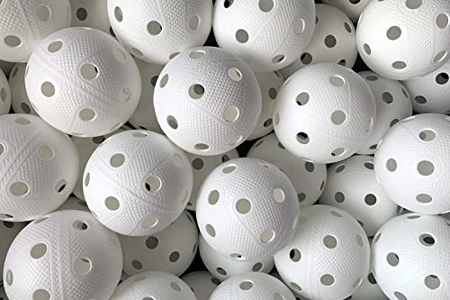 Fat Pipe | Floorball Unihockey Ball 24er Team Set | Fat Balls | Weiss | Wettkampfball Trainingsball mit IFF Zertifikat für geprüfte Qualität Fat Pipe | Floorball Unihockey Ball 24er Team Set | Fat Balls | Weiss | Wettkampfball Trainingsball mit IFF Zertifikat für geprüfte Qualität von Fat Pipe