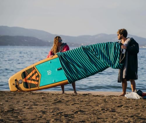 Fatstick Stand-Up-Paddelbrett-Stretch-Sockenabdeckung – passend für 3 m bis 3,5 m große Bretter zum Schutz von SUP- und Surfbrettern – dient auch als Strandtuch oder Decke von Fatstick