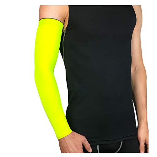 Fauhsto Armlinge,Arm-?rmel,Arm Sleeves Armw?rmer Kompression rutschfest Anti UV Running Radsport Golf Basketball Driving Sport f¨¹r Damen Herren 1 Paar M-XXL von Fauhsto