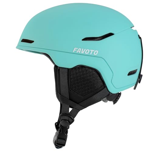 Favoto Schneehelm für Erwachsene Skihelm - Schneehelm für Herren mit Verstellbarer Belüftung Wintersporthelm für Snowboarden Radfahren Schneemobil L(57-61cm) Blau von Favoto