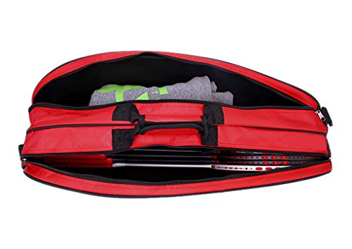 Faxianther Extra große Oxford Wasserdicht Badminton Tasche Tragbare Squashtasche Schlägertasche Tennistasche mit Schuhfach Tennis Bag Sporttasche für 6 Schläger Schuh Kleidung Handtuch Faxianther Extra große Oxford Wasserdicht Badminton Tasche Tragbare Squashtasche Schlägertasche Tennistasche mit Schuhfach Tennis Bag Sporttasche für 6 Schläger Schuh Kleidung Handtuch von Faxianther