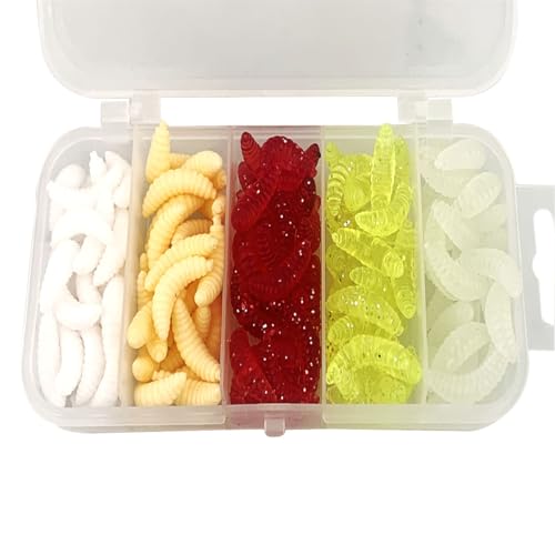 Fayvosiue Fake-Maden 125pcs Weichplastik Barschköder, Kunstköder, FISHING_LURE, FISHING_HOOK, 20mm, 0.3g Fayvosiue Fake-Maden 125pcs Weichplastik Barschköder, Kunstköder, FISHING_LURE, FISHING_HOOK, 20mm, 0.3g von Fayvosiue