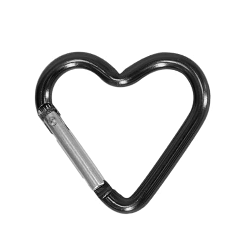 Fazvncv Leichte herzförmige Schlüsselanhänger-Clips, robuster Karabiner, Aluminiumlegierung, Karabinerhaken von Fazvncv