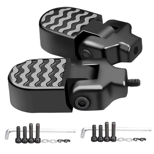 Bicycles Rear Wheel Pedal, Folding Aluminium Alloy Pegs, Anti-Slip Bike Footrests,3.15x1.57x0.79 Inches L, Lightweight Bike Pegs, Compact Bicycle Foot Pedals, Mountain Bike Footrests, E von Fbinys