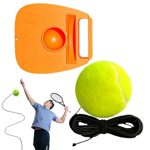 Fbinys Tennistrainer, Übungshilfe für Tennisübungen, Tennis-Rebound-Balltrainer, Tennis-Übungswerkzeug, tragbare Tennis-Trainingshilfe, Tennistrainer mit Saitenball, Tennis-Trainingsgeräte von Fbinys