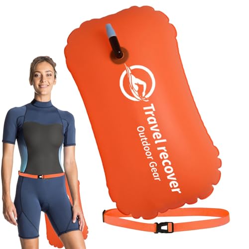 Offenes Wasser, Schwimmsicherheitsschwimmer, Drybag-Schwimmboje, Schwimmboje, verstellbarer Taillengürtel, Luft-Drybag-Schwimmer, offenes Wasser, Sicherheit für Schwimmer, Schwimmer, Drybag-Boje, von Fbinys