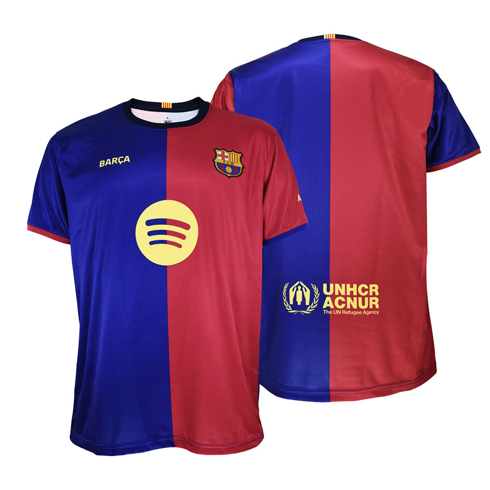 Fc Barcelona 24/25 20 Dani Olmo Home Short Sleeve T-shirt Rot L von Fc Barcelona