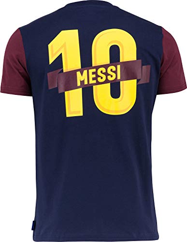 F. C. Barcelona Herren T-Shirt Lionel Messi, offizielle Kollektion, Erwachsenengröße L blau von Fc Barcelone