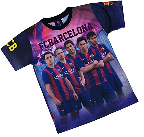 F. C. Barcleona Jungen T-Shirt Neymar Messi Suárez Xavi Iniesta, offizielle Kollektion, Kindergröße - 110 F. C. Barcleona Jungen T-Shirt Neymar Messi Suárez Xavi Iniesta, offizielle Kollektion, Kindergröße - 110 von Fc Barcelone