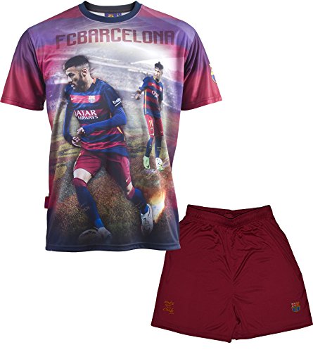 FC Barcelona Jungen-T-Shirt und Shorts, Design Neymar Jr., offizielle Kollektion, Kindergröße 8 Jahre blau FC Barcelona Jungen-T-Shirt und Shorts, Design Neymar Jr., offizielle Kollektion, Kindergröße 8 Jahre blau von Fc Barcelone