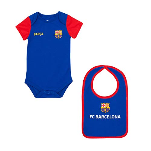 Fc Barcelone Body + Lätzchen Baby Barca - Offizielle Sammlung 3 Monat von Fc Barcelone
